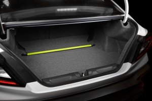 Subaru WRX Strut Brace - Rear - Perrin Performance - Shock Tower Brace - Neon Yellow - `22-`25 Subaru WRX Strut Brace - Rear - Perrin Performance - Shock Tower Brace - Neon Yellow - `22-`25